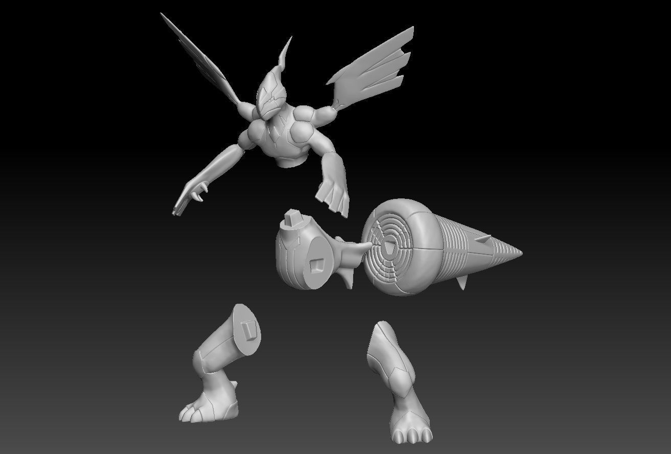 Pokemon Zekrom 3D print model_2