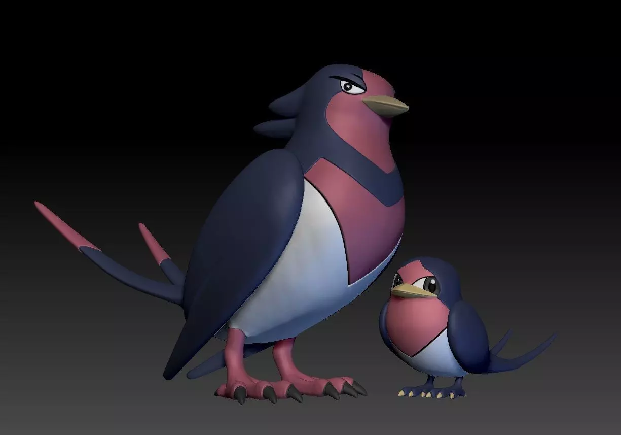 Pokemon Taillow Swellow 3D print model