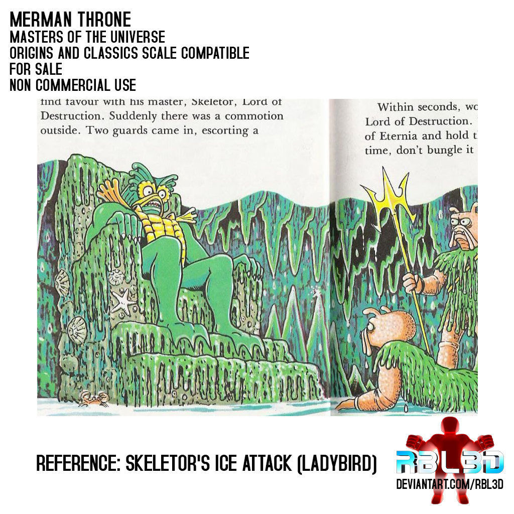 Merman Throne -motu- 3D print model_1