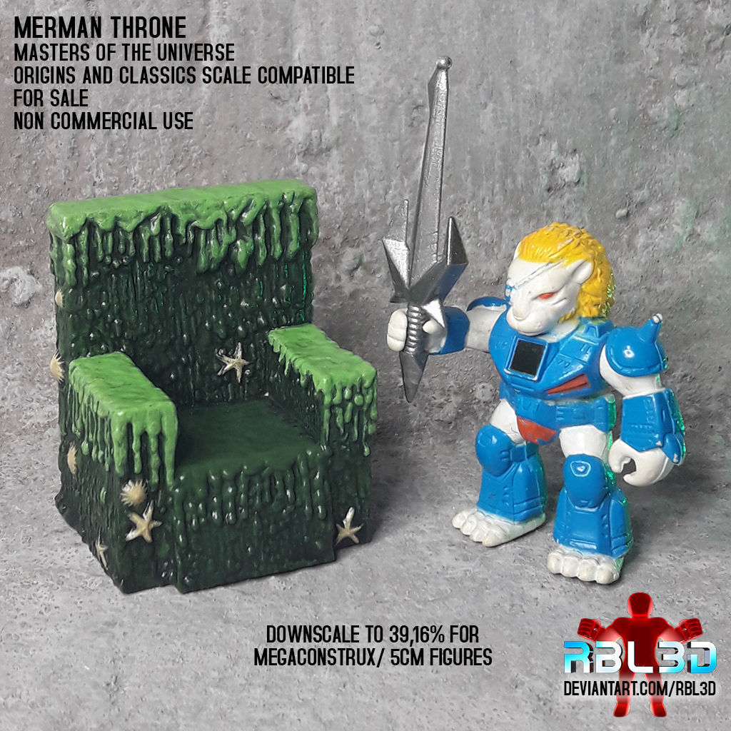 Merman Throne -motu- 3D print model_7