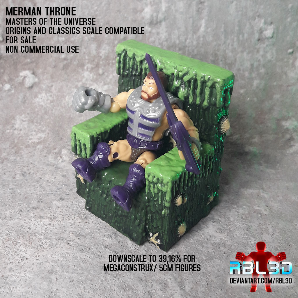 Merman Throne -motu- 3D print model_5