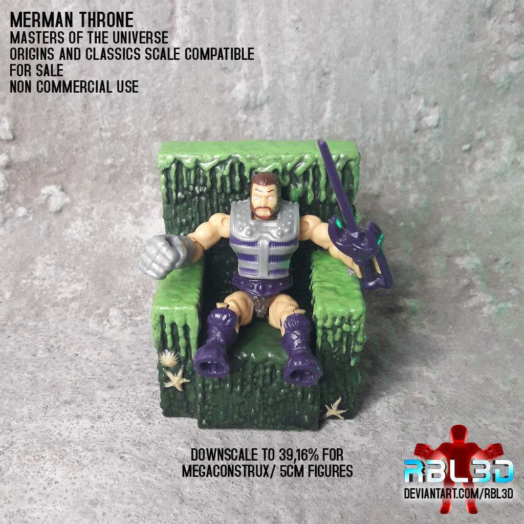 Merman Throne -motu- 3D print model_4