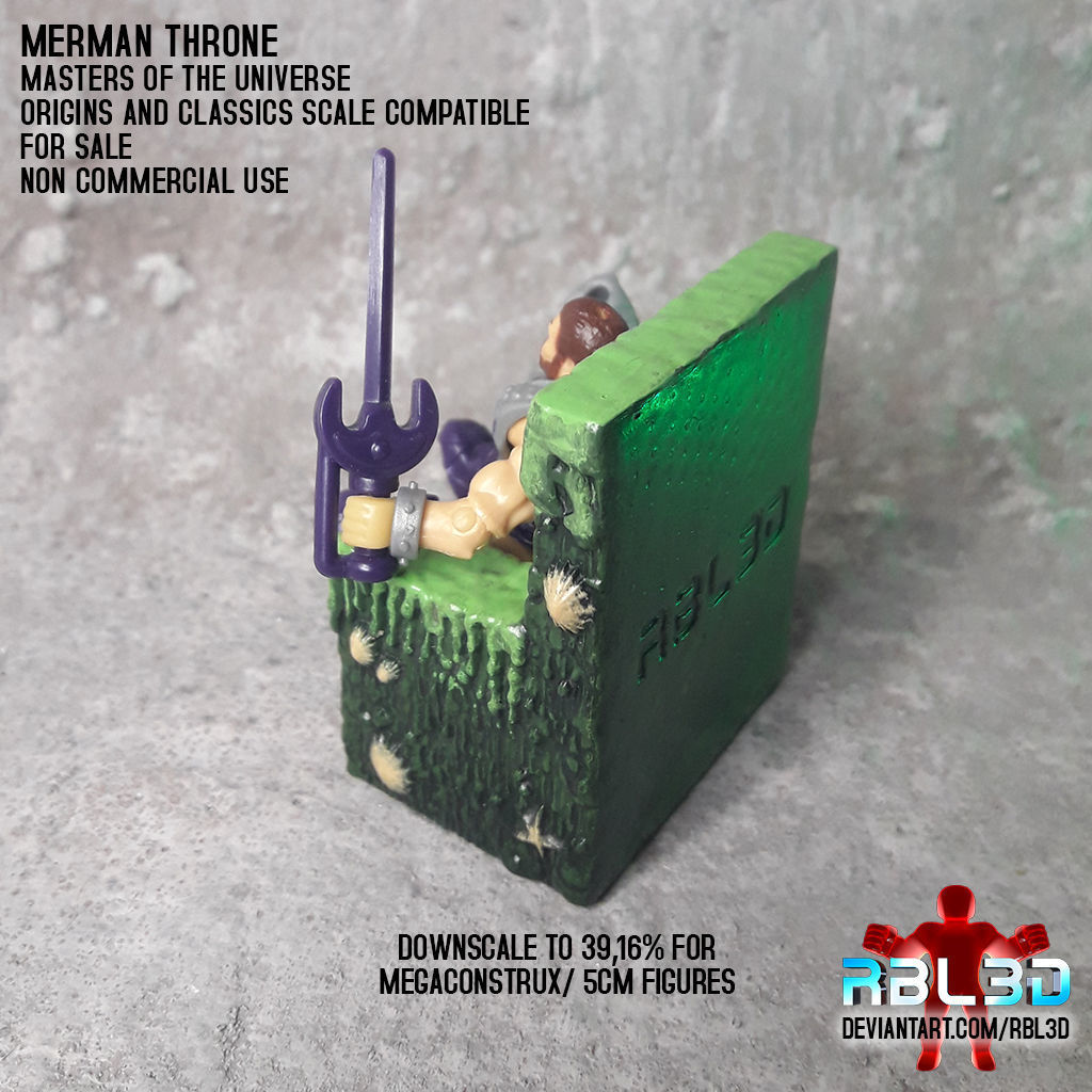 Merman Throne -motu- 3D print model_6
