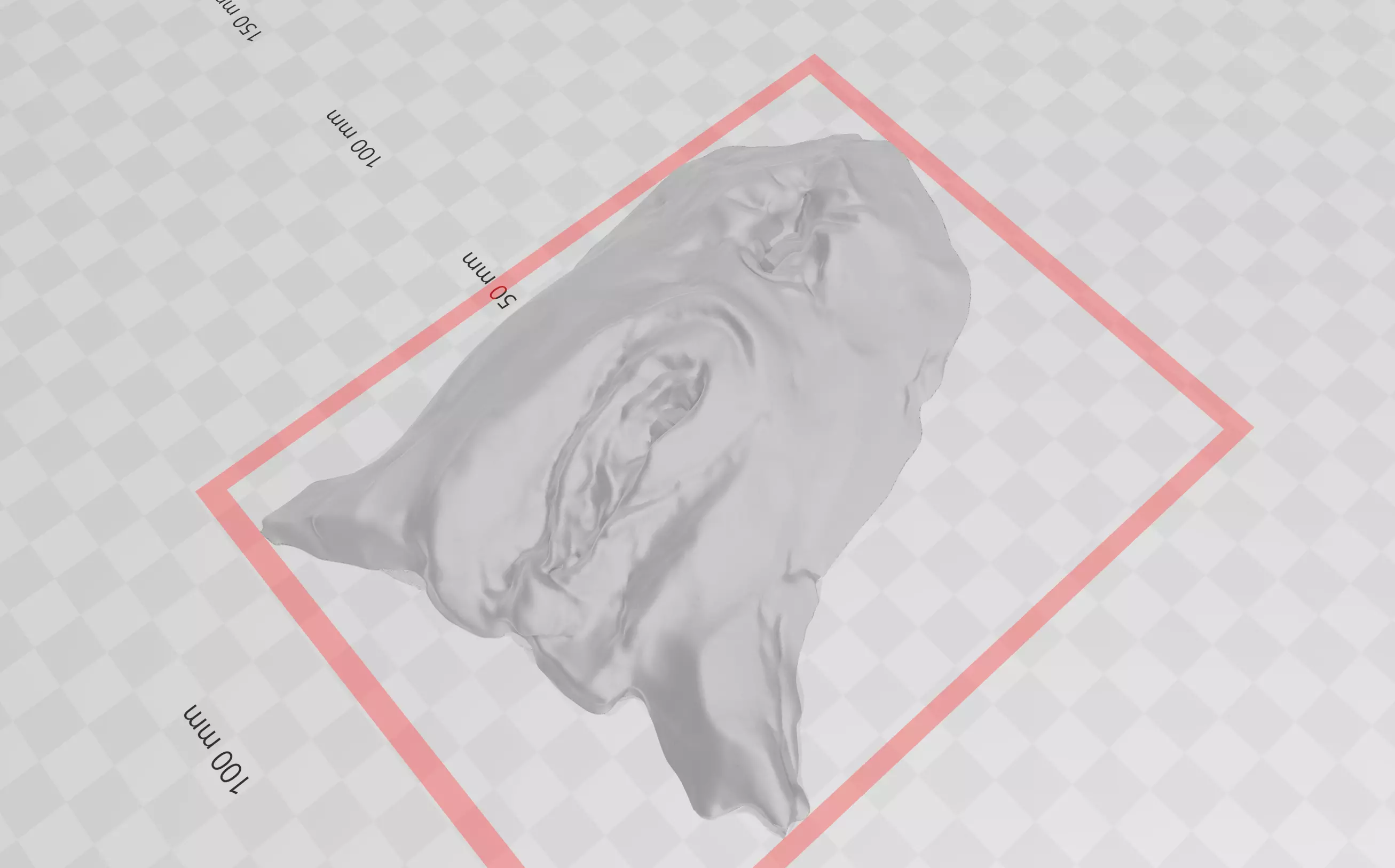 Real vulva scan from behind 3D print model_0