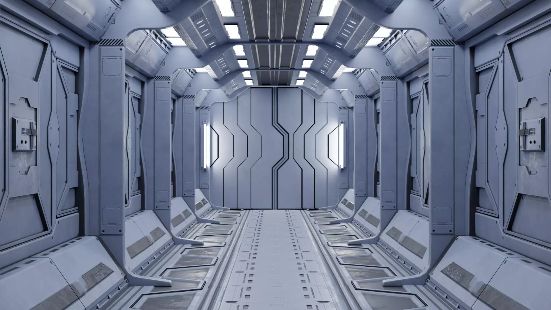 Sci-Fi Corridor 3D model