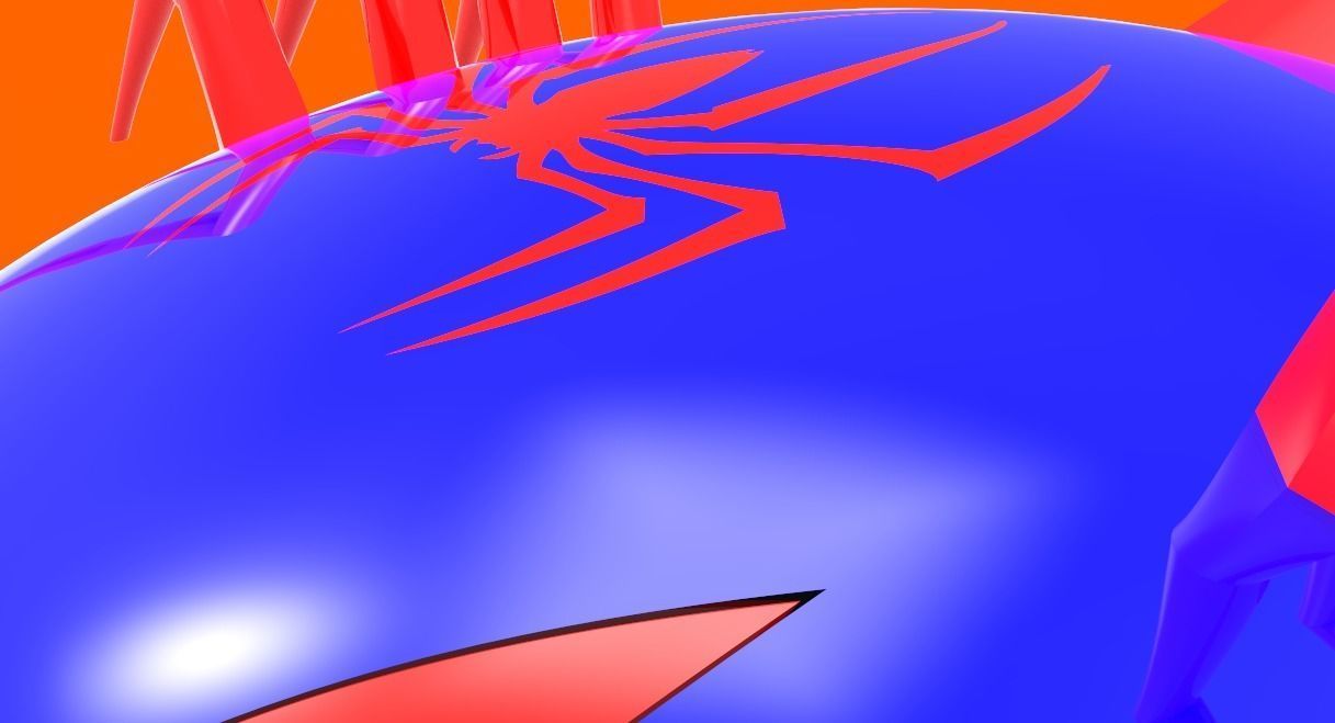 spiderman car 3D model_9