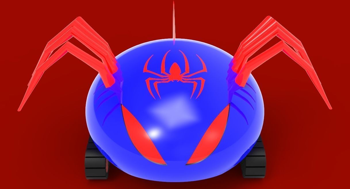 spiderman car 3D model_10