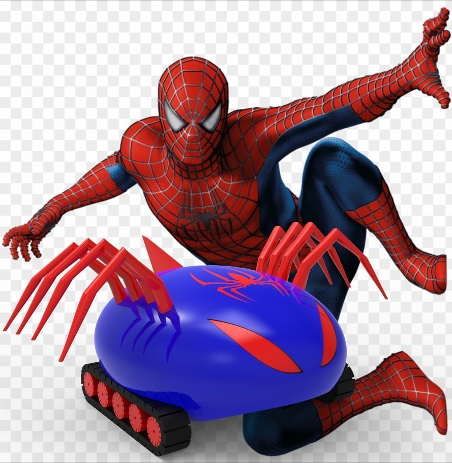 spiderman car 3D model_12
