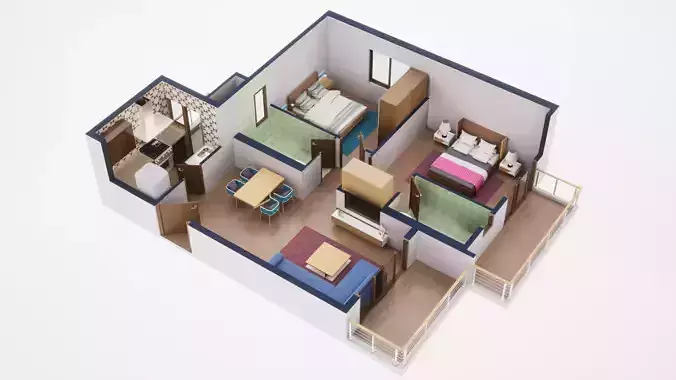  3D Floor Plan 39