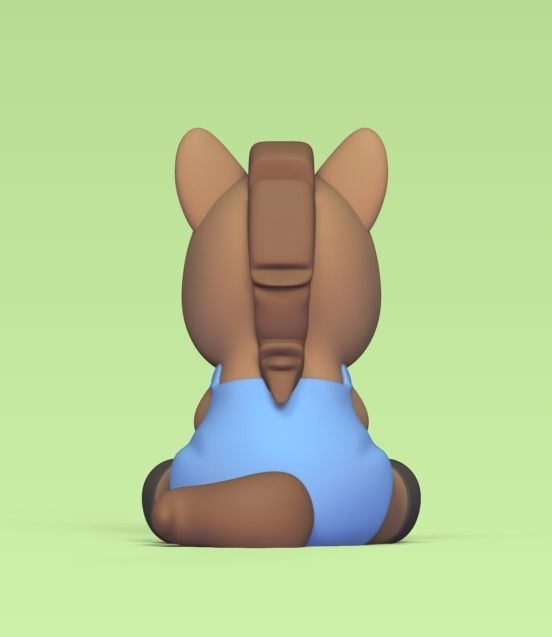 Sitting Horse 3D print model_3