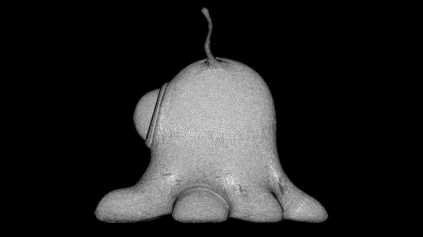3D PRINTABLE FUTURAMA BRAIN SLUG AND NEPTUNIAN SLUG 3D print model_11