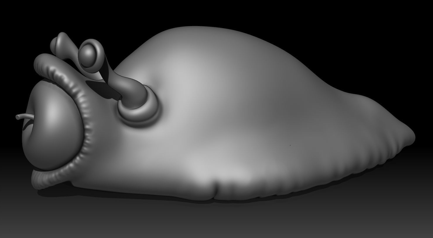 3D PRINTABLE FUTURAMA BRAIN SLUG AND NEPTUNIAN SLUG 3D print model_5