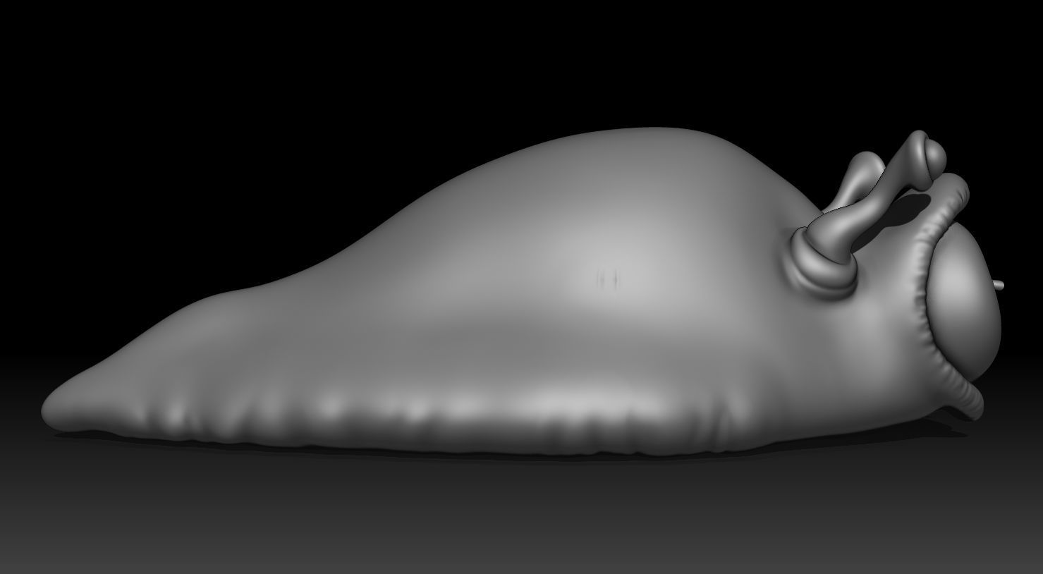 3D PRINTABLE FUTURAMA BRAIN SLUG AND NEPTUNIAN SLUG 3D print model_15