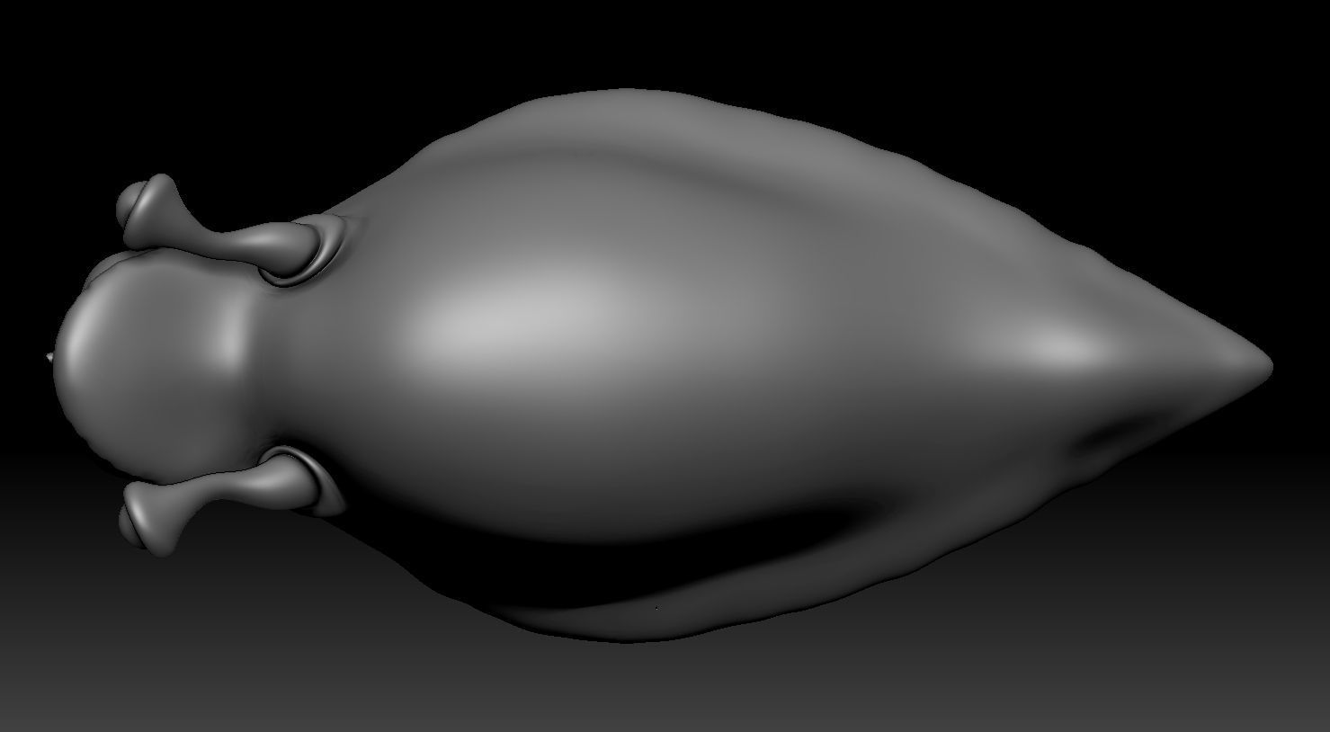 3D PRINTABLE FUTURAMA BRAIN SLUG AND NEPTUNIAN SLUG 3D print model_16