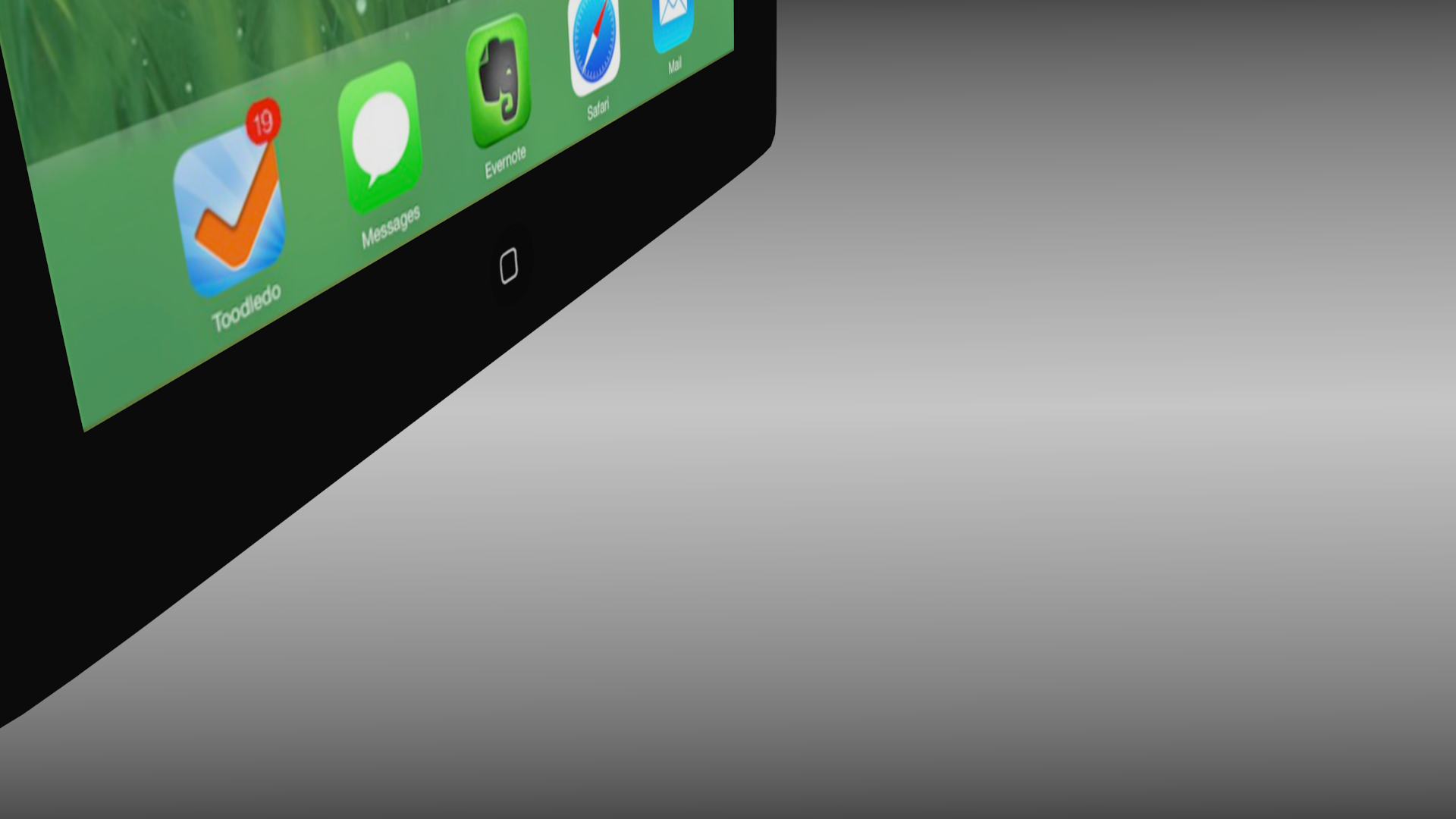 Ipad 4th generation with Ios 7 3D model_4