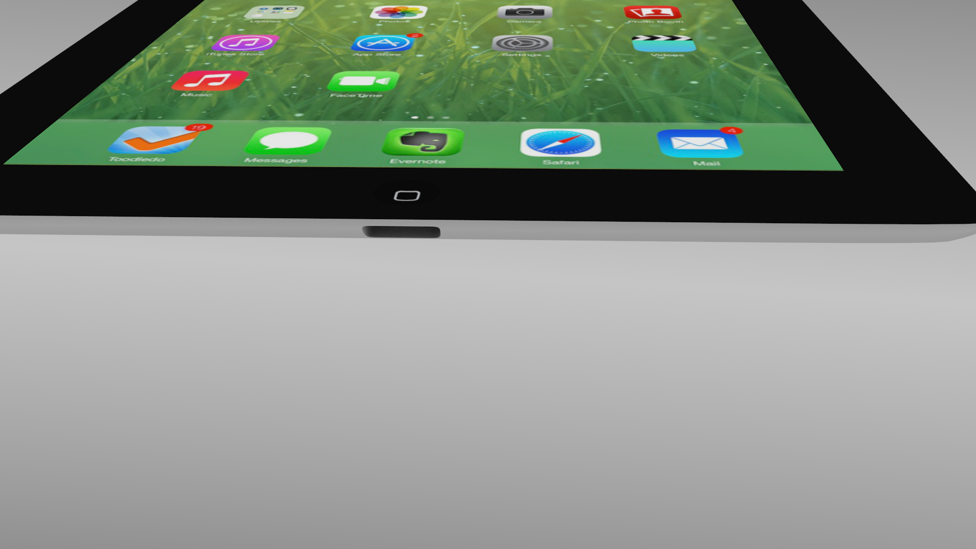 Ipad 4th generation with Ios 7 3D model_5