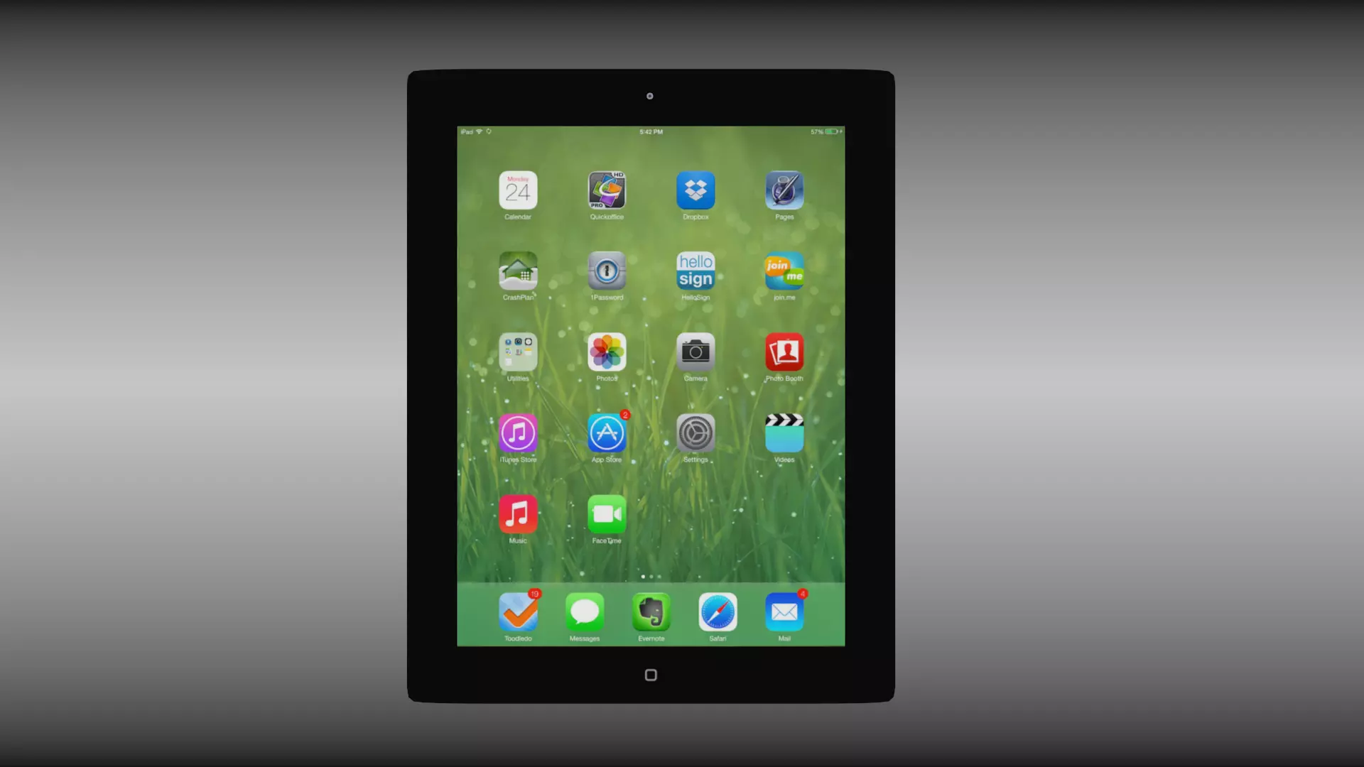 Ipad 4th generation with Ios 7 3D model_0