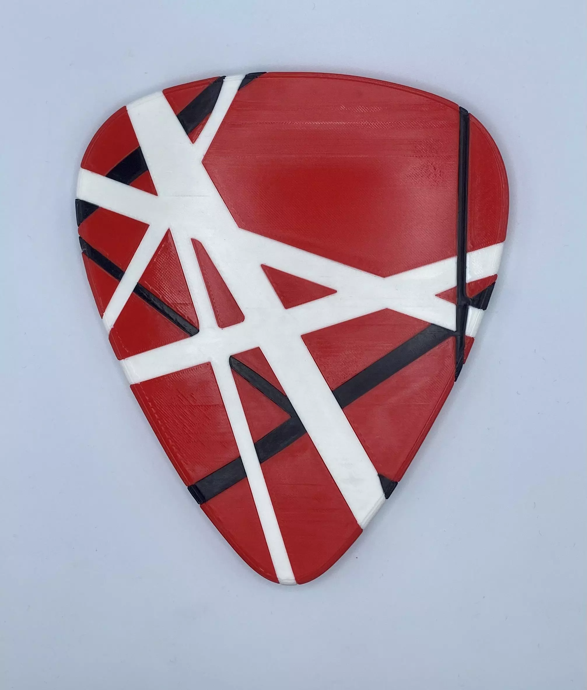 Eddie Van Halen Guitar Pick with MULTI MATERIAL and SINGLE COLOR 3D print model