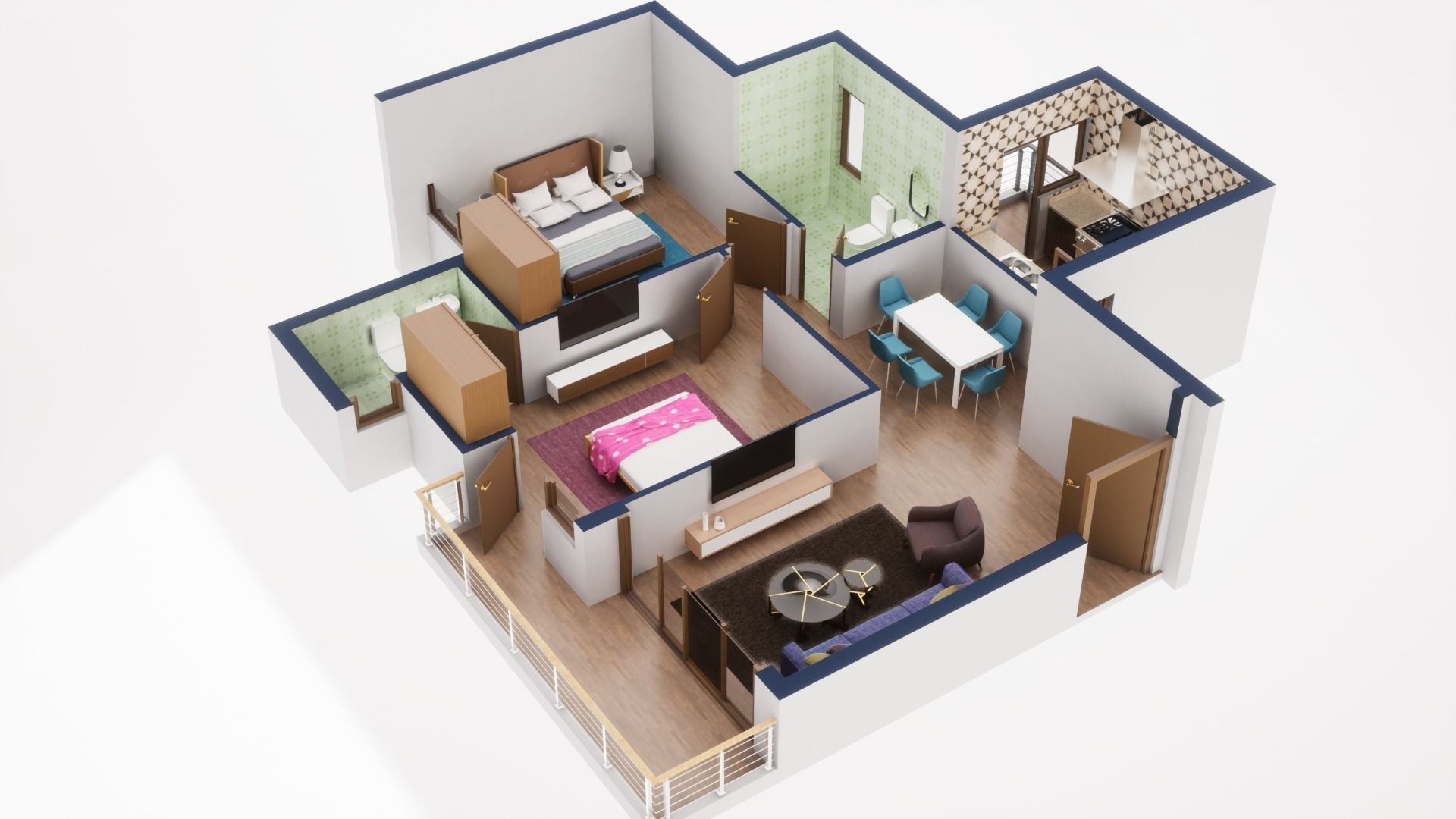 3D Floor Plan 40 3D model | CGTrader