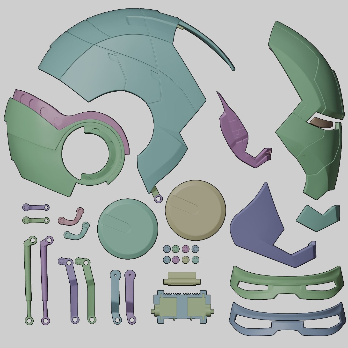 3d printable Iron Man mk5 motorized helmet 3D print model_27