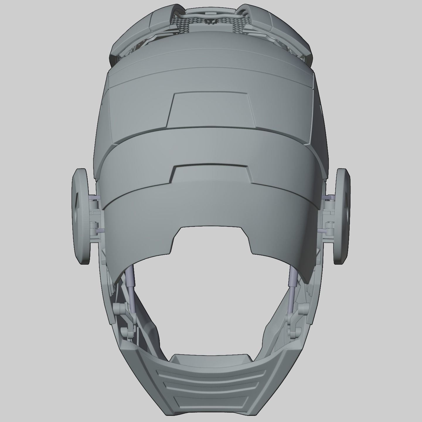 3d printable Iron Man mk5 motorized helmet 3D print model_21