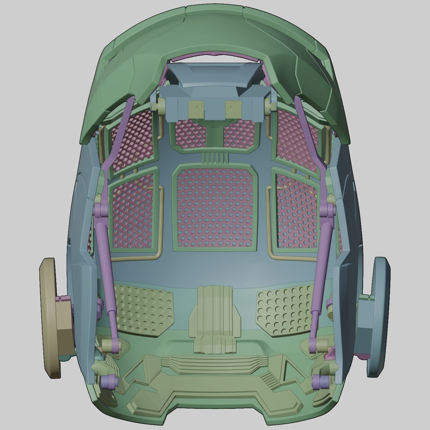 3d printable Iron Man mk5 motorized helmet 3D print model_35