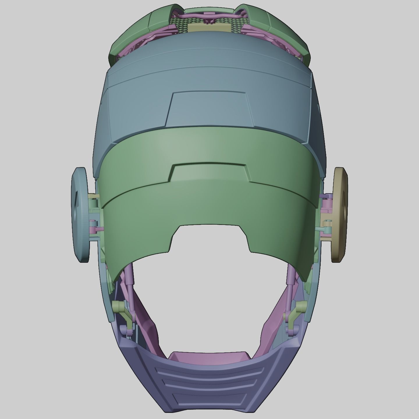 3d printable Iron Man mk5 motorized helmet 3D print model_19