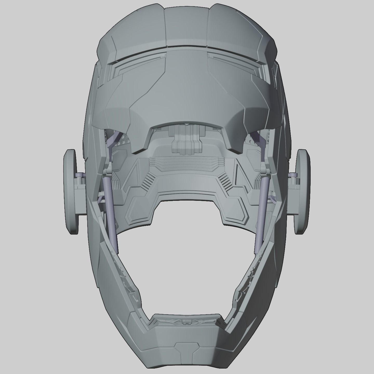 3d printable Iron Man mk5 motorized helmet 3D print model_26