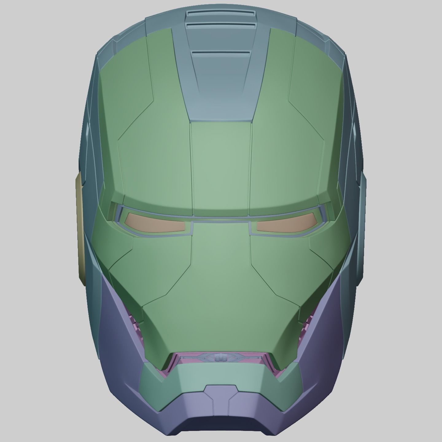 3d printable Iron Man mk5 motorized helmet 3D print model_15