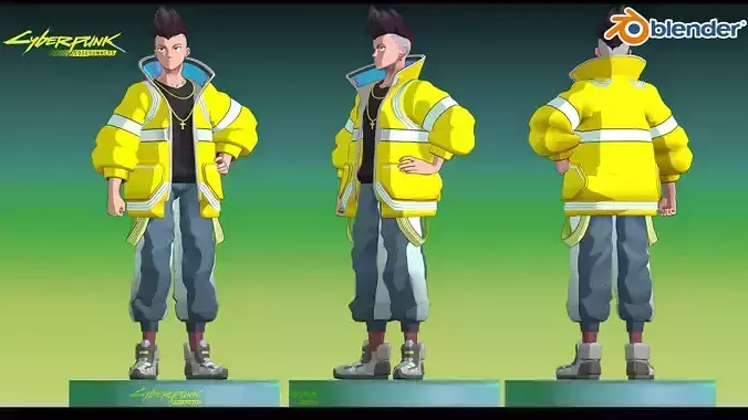 David Martinez CYBERPUNK EDGERUNNER 3D model