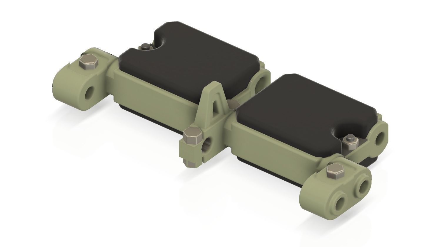 Printable M1 Abrams T158 track 1-48 3D print model_3