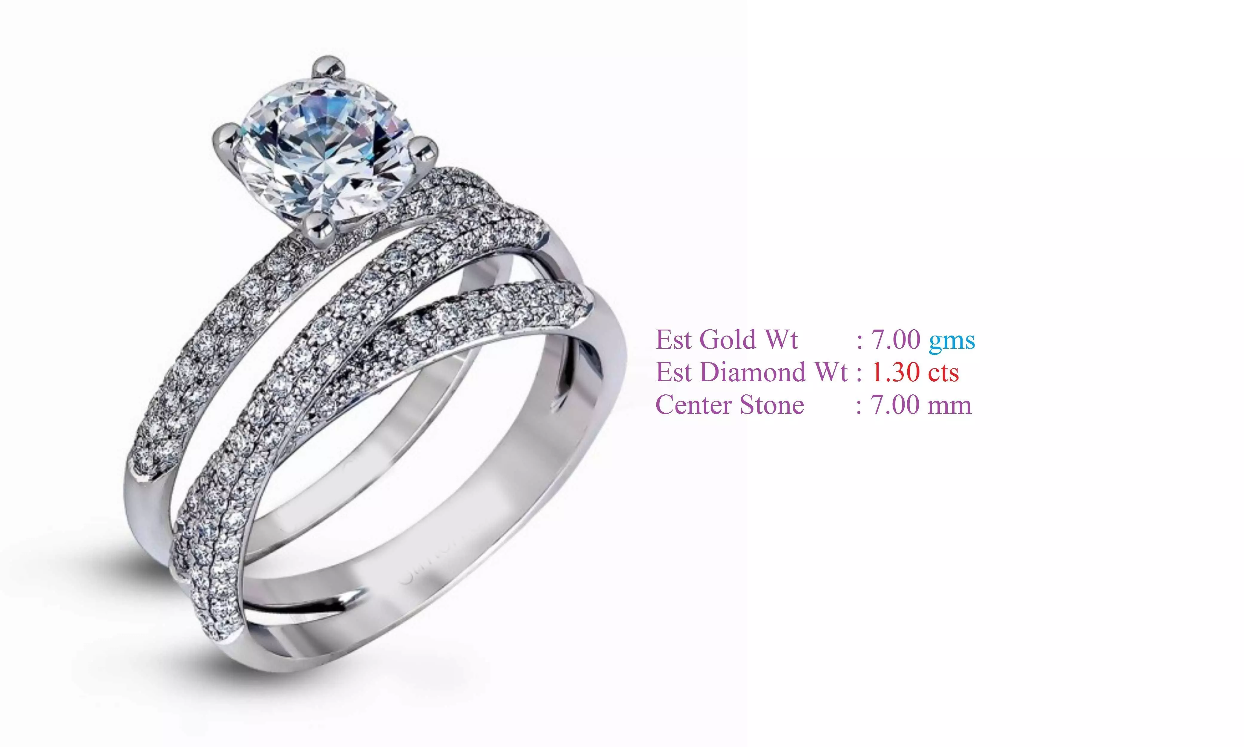 Solitaire Women Wedding Engagement Rings 3D print model