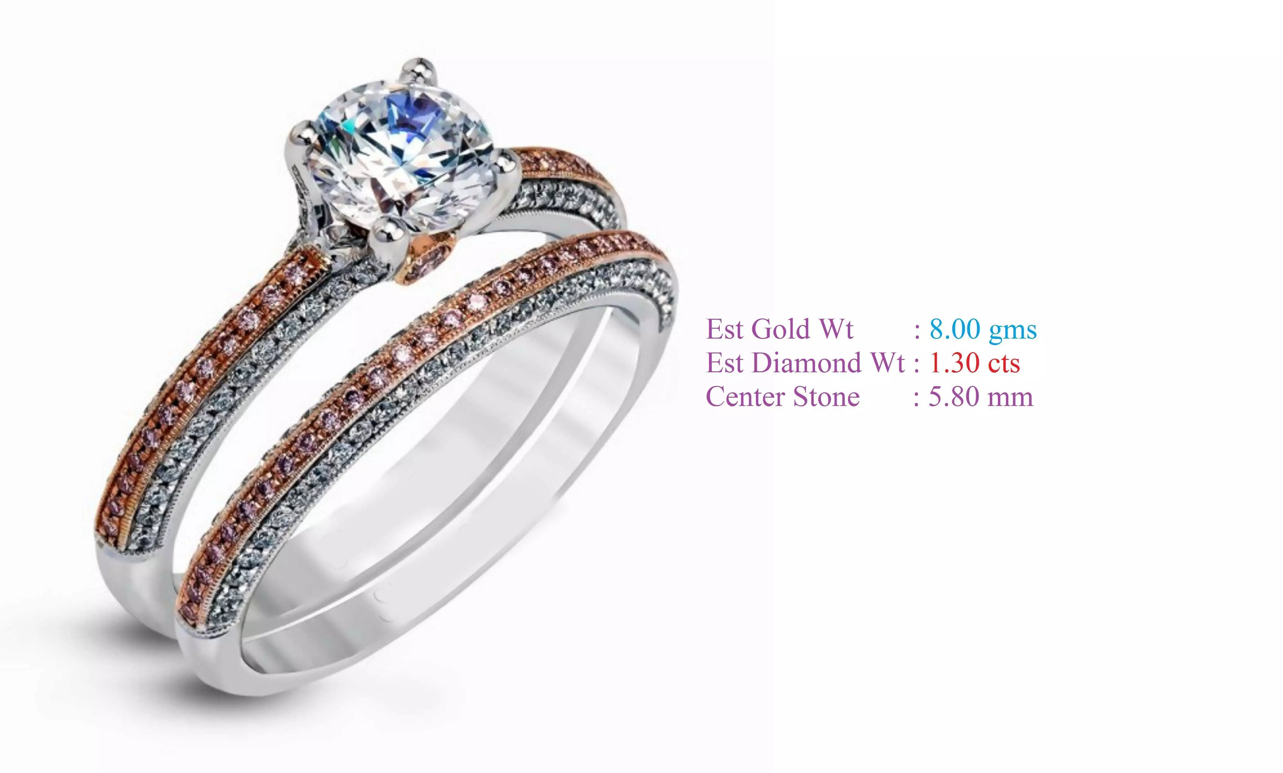 Solitaire Women Wedding Engagement Rings 3D print model