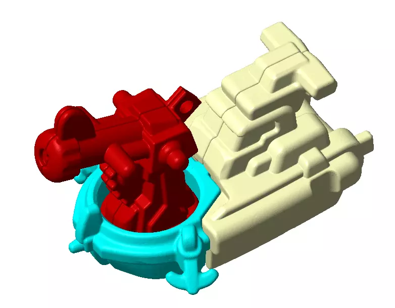 assembled toy boat model 3D print model_0