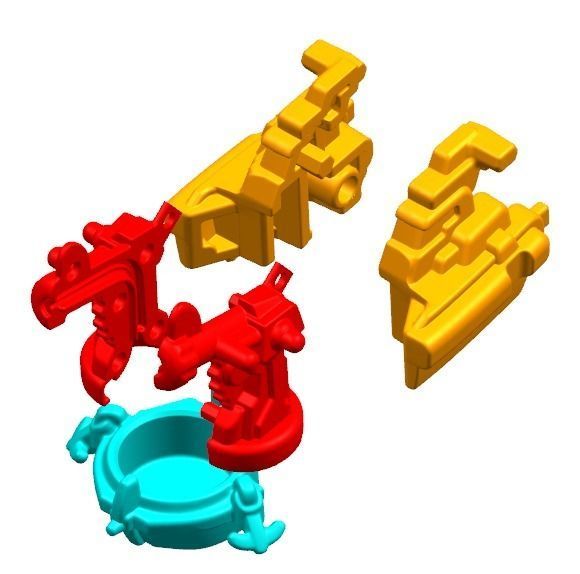 assembled toy boat model 3D print model_4