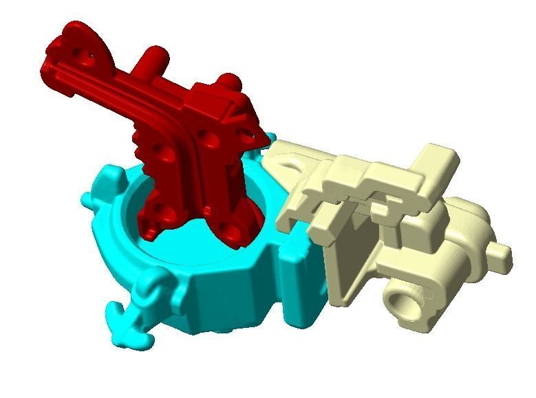 assembled toy boat model 3D print model_2