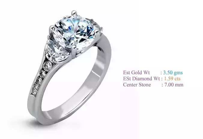 Solitaire Women Wedding Engagement Rings