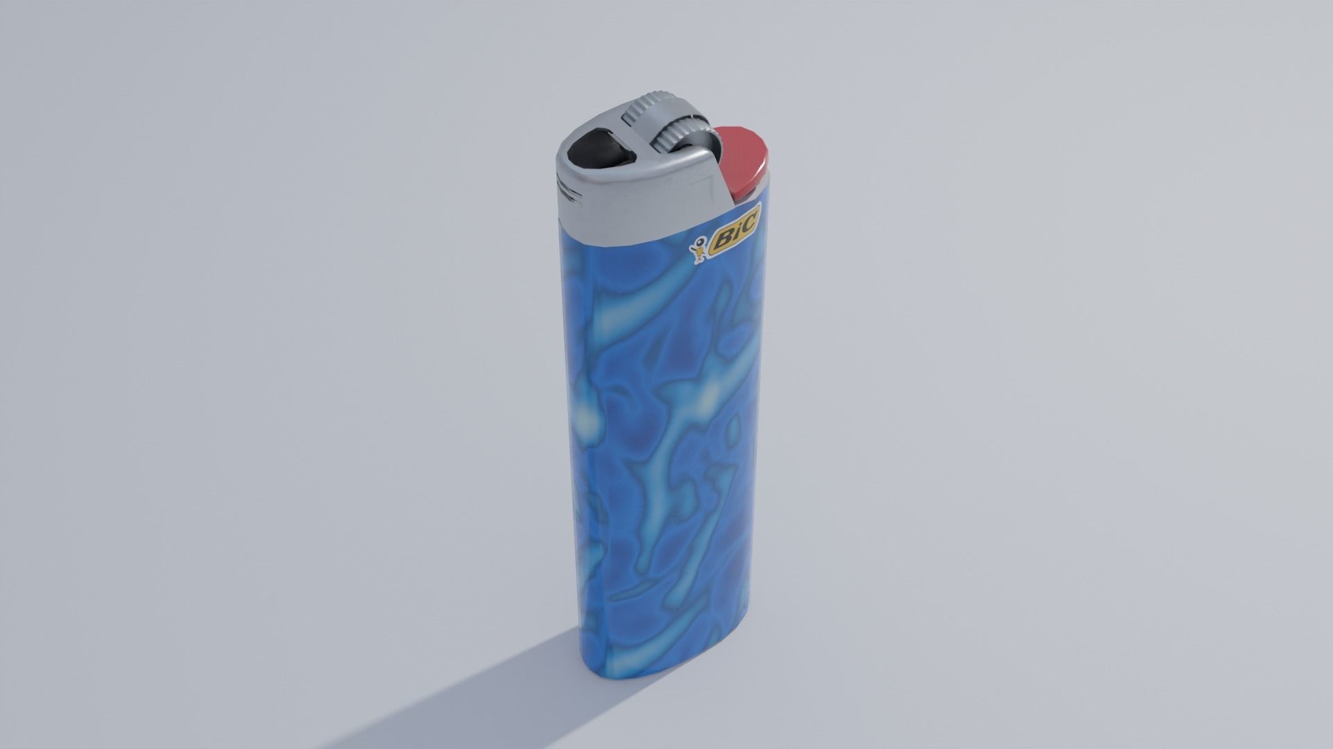 Lighter Set with Multiple Patterns 4K Low-poly 3D model_8