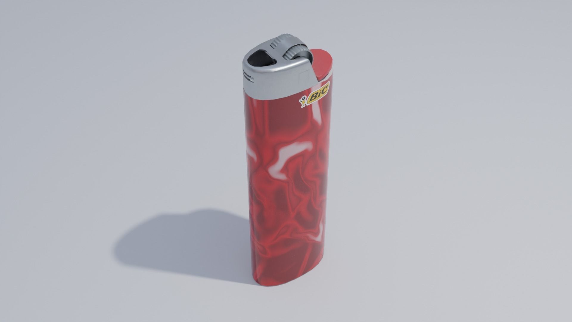 Lighter Set with Multiple Patterns 4K Low-poly 3D model_12