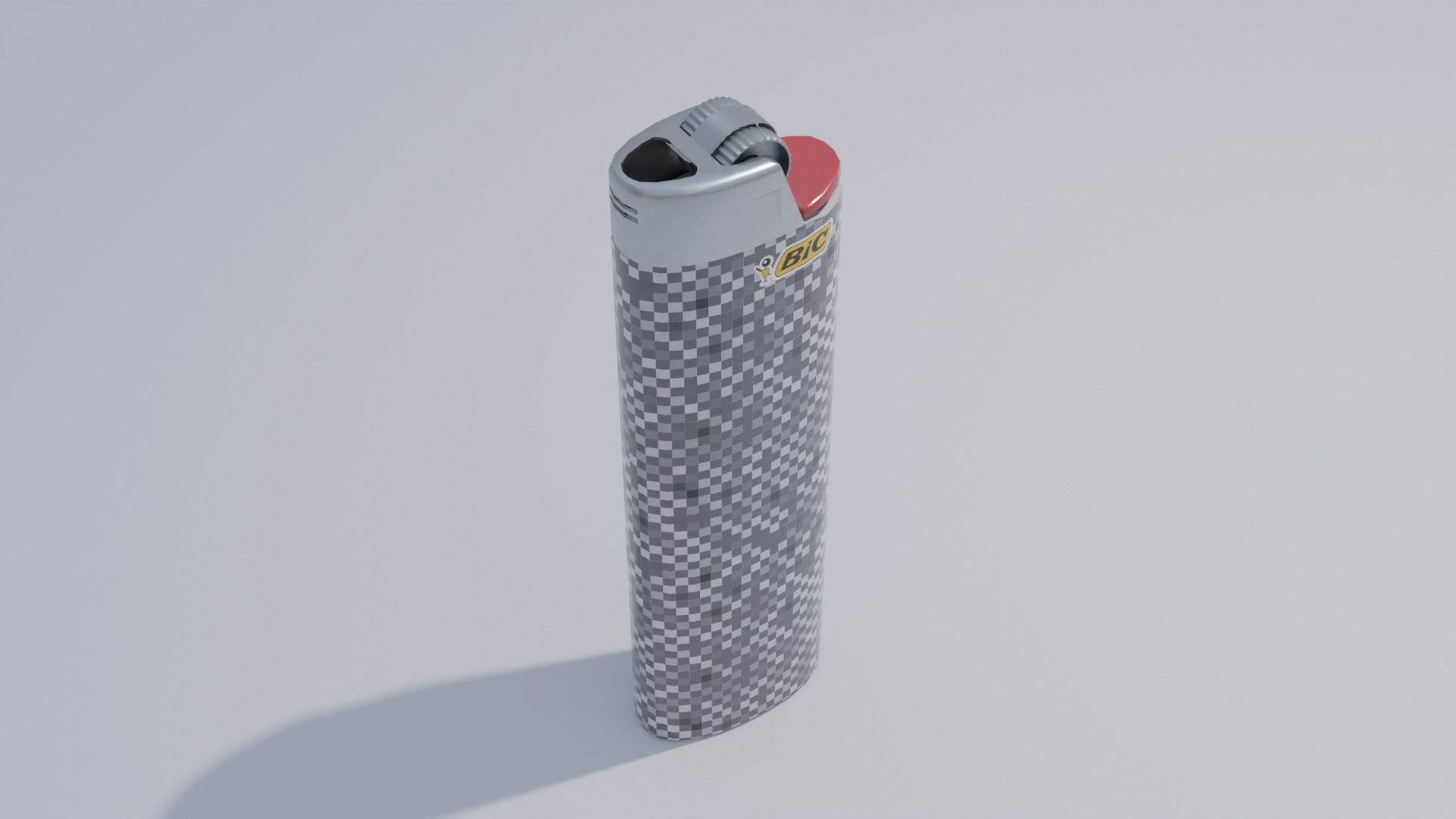 Lighter Set with Multiple Patterns 4K Low-poly 3D model_10