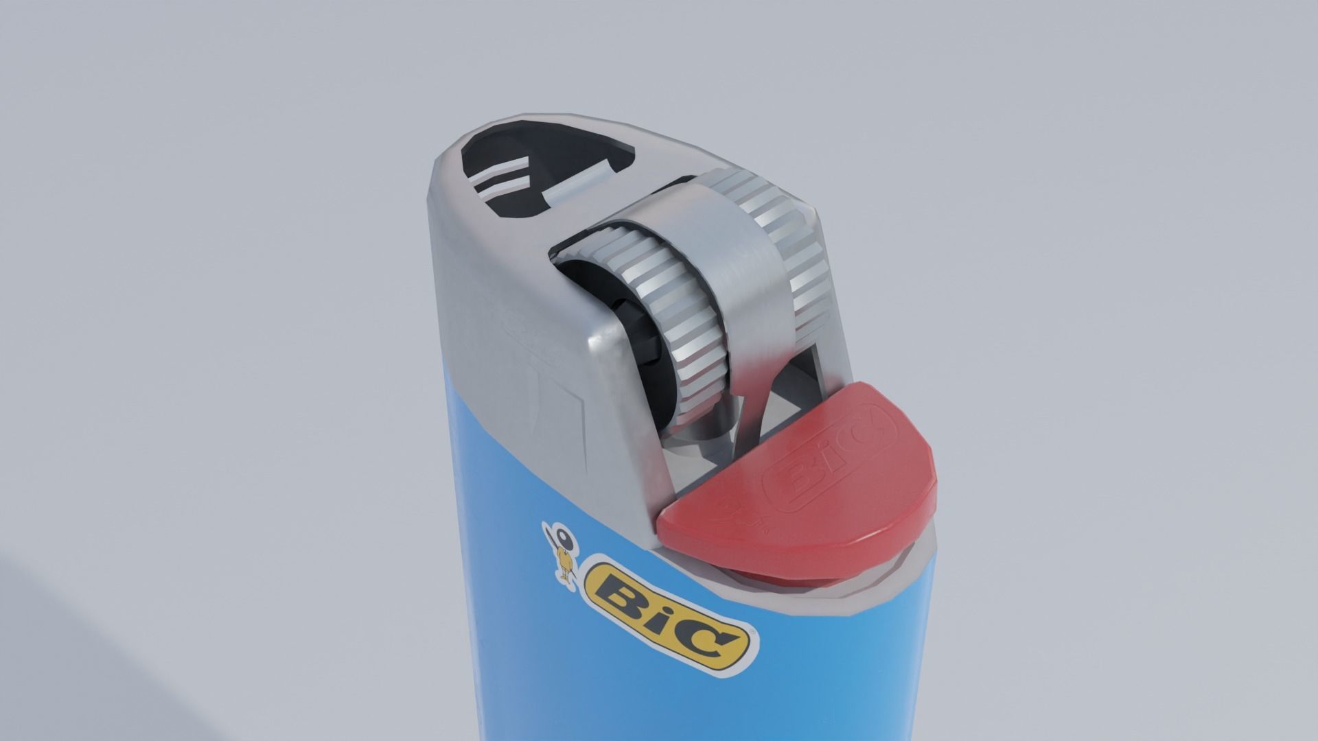 Lighter Set with Multiple Patterns 4K Low-poly 3D model_4