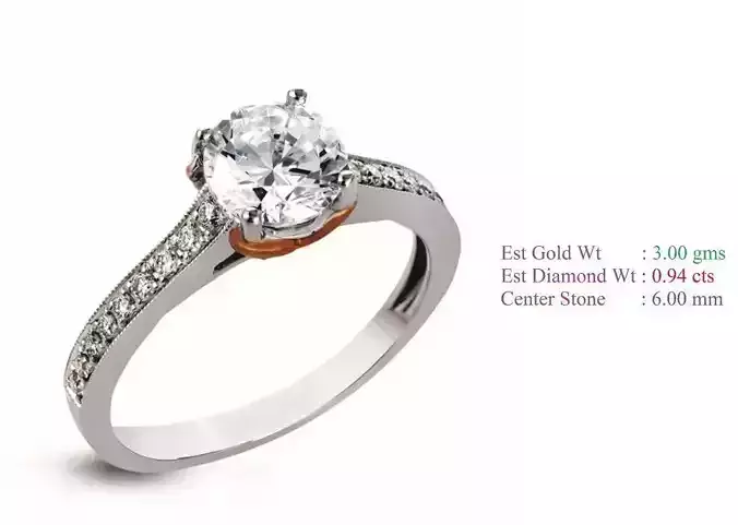 Solitaire Women Wedding Engagement Rings
