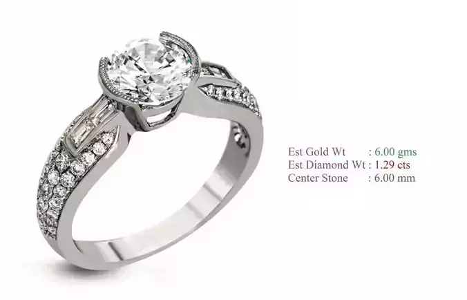 Solitaire Women Wedding Engagement Rings