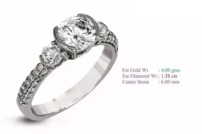 Solitaire Women Wedding Engagement Rings