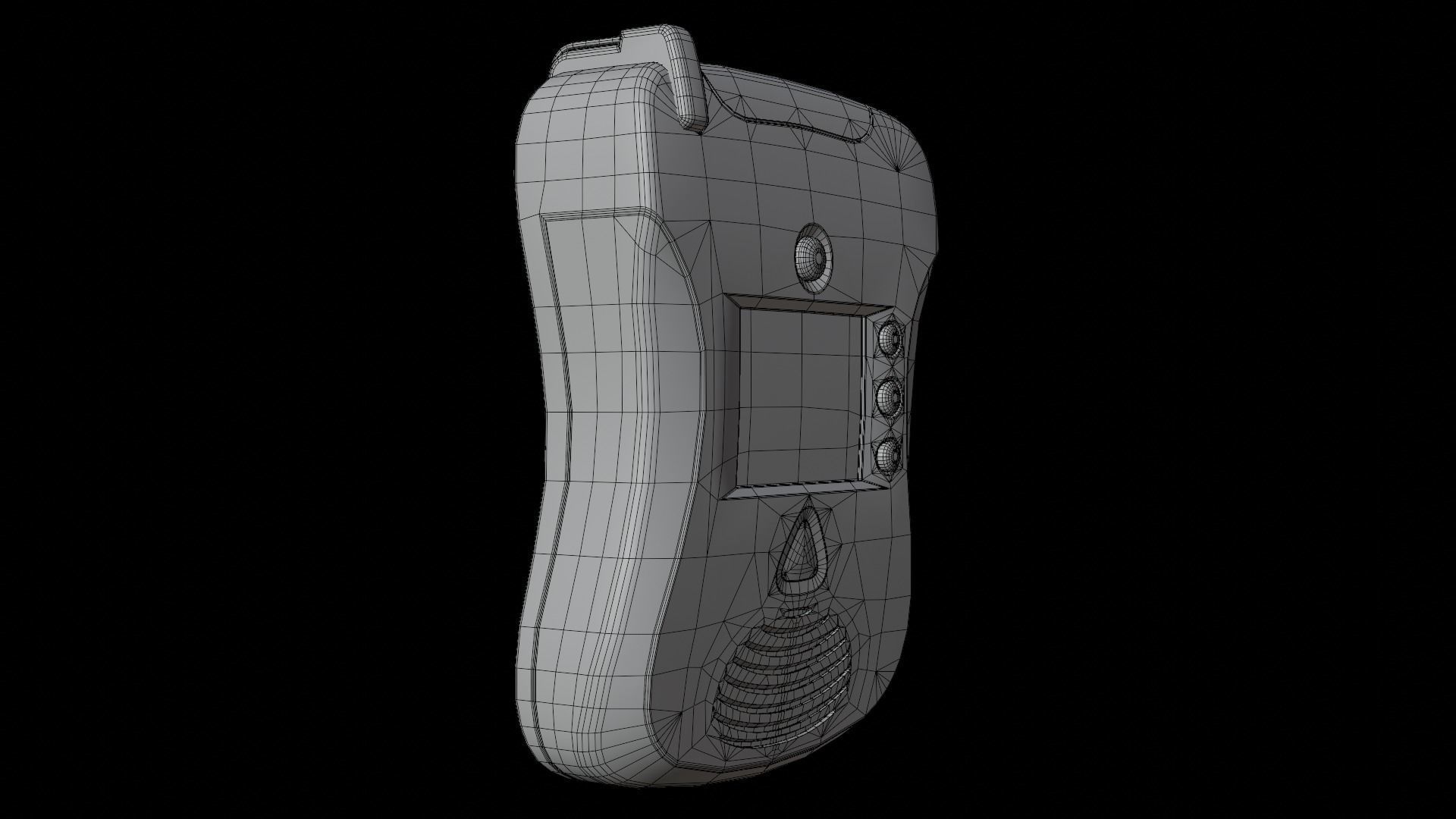 AED with Wall Bracket Low-poly 3D model_17