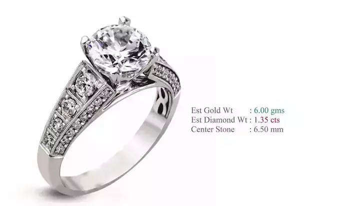 Solitaire Women Wedding Engagement Rings