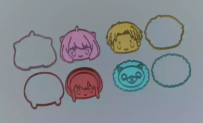 SPY X FAMILY COOKIE CUTTER PACK 