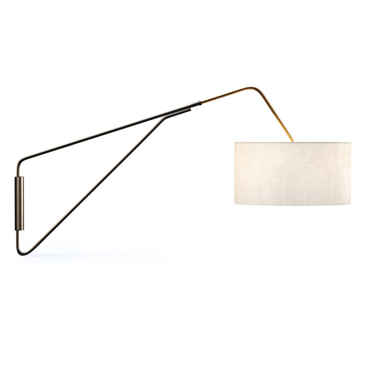 Overarching Mid-Century Sconce or Cresto wall light 3D model_2