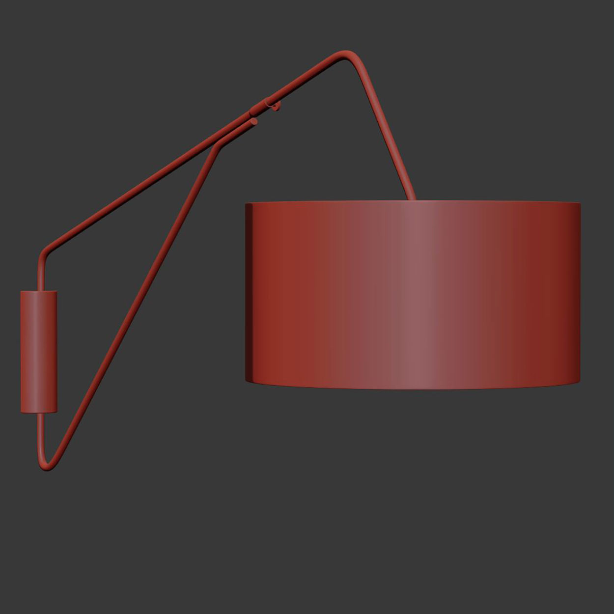 Overarching Mid-Century Sconce or Cresto wall light 3D model_3