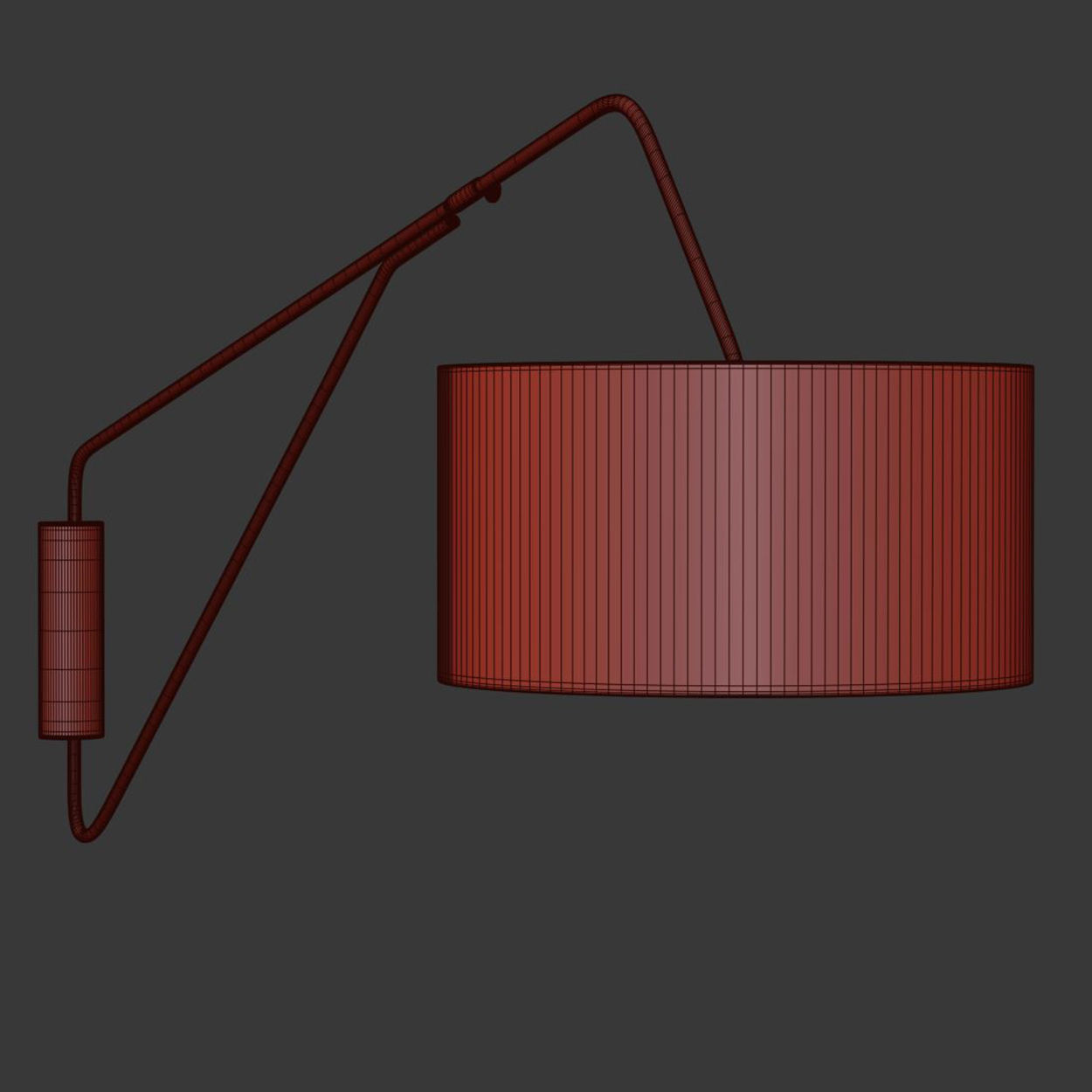 Overarching Mid-Century Sconce or Cresto wall light 3D model_4